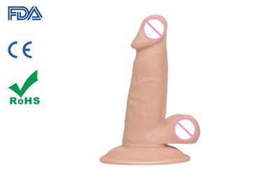 Phthalate Free PVC Penis Cock Dildo Sex Toy 5.9"  Lifelike Balls with Suction Cup